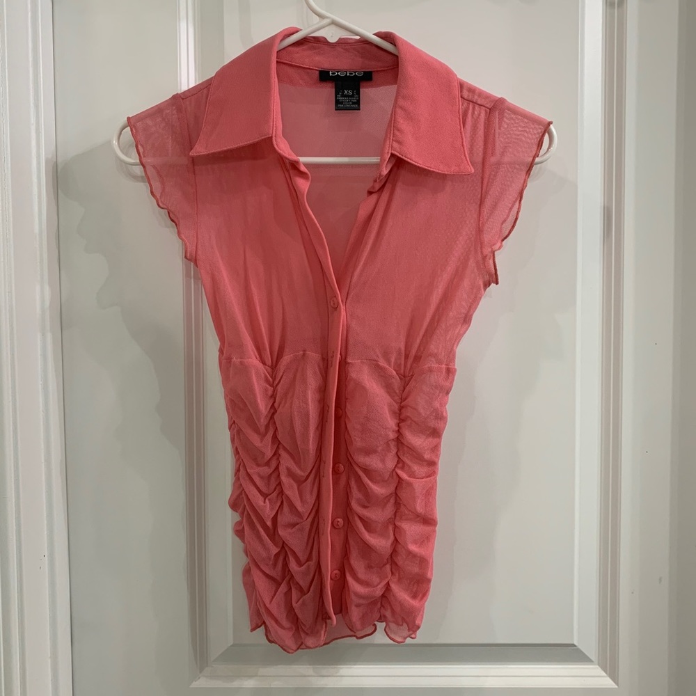 Bebe sheer top